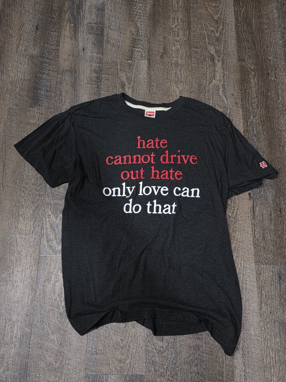 Homage MARTIN LUTHER KING Shirt Size XL MLK JR T-Shirt LOVE Shirt